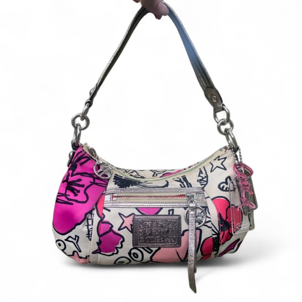Coach Poppy Graffiti Shoulder Bag – Style No. L1077-16309 RARE